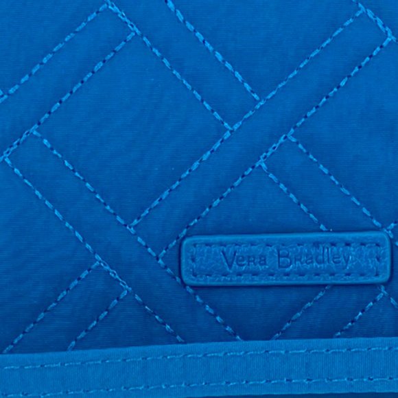 Vera Bradley Bahama Bay RFID Wristlet – Blue Grab & Go Travel Wallet - Picture 4 of 7